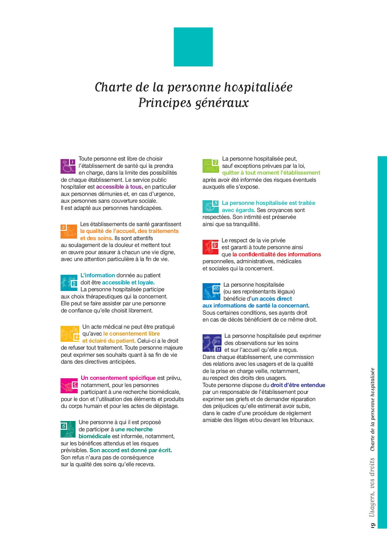 charte de la personne agée